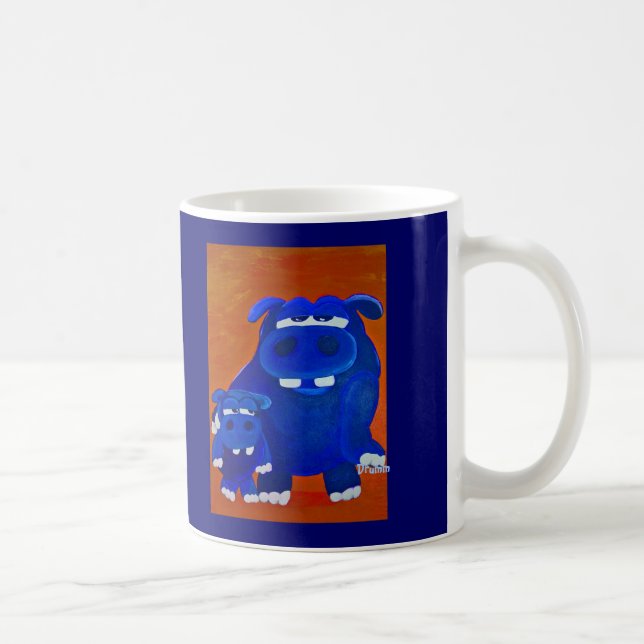 Hippo and Son Coffee Mug (Right)