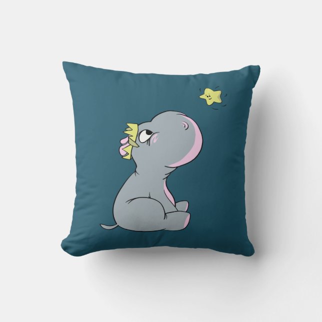 Hippo and Star! Cushion (Front)