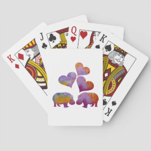 Hippo Art Playing Cards