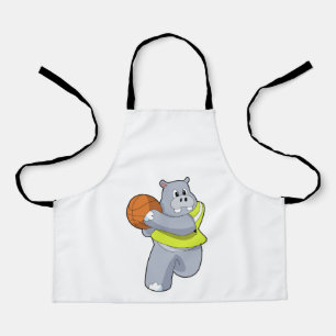 Hippo as Basketball player with Basketball.PNG Apron