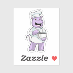 Hippo as Chef with Bowl