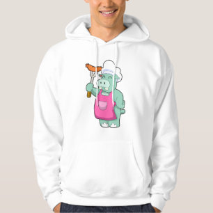 Hippo as Cook with Sausage Hoodie