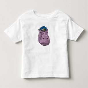 Hippo as Police officer Police Toddler T-Shirt