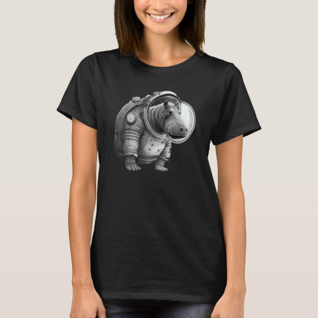 Hippo Astronaut  3 T-Shirt (Front)
