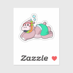 Hippo at Diving with Snorkel