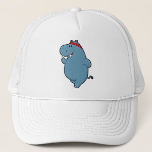 Hippo at Running with Headband Trucker Hat