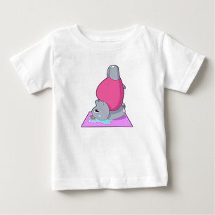 Hippo at Yoga Fitness Baby T-Shirt