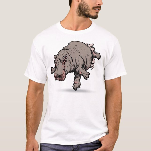 Hippo Ballerina T-Shirt (Front)