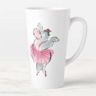 "Hippo Ballet" Latte Mug