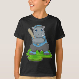 Hippo Baseball Baseball bat T-Shirt