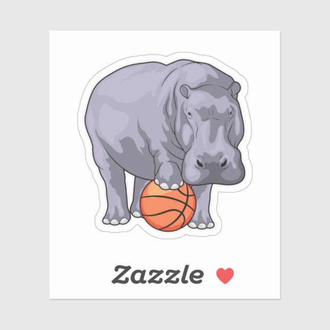 Hippo Basketball player Basketball (Sheet)