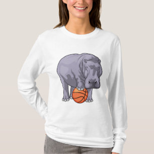 Hippo Basketball player Basketball T-Shirt