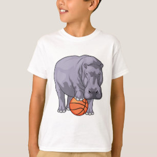 Hippo Basketball player Basketball T-Shirt