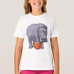 Hippo Basketball player Basketball T-Shirt
