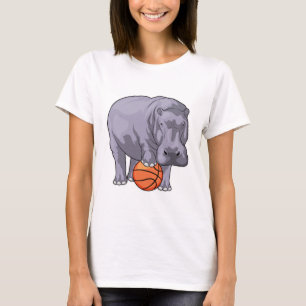 Hippo Basketball player Basketball T-Shirt