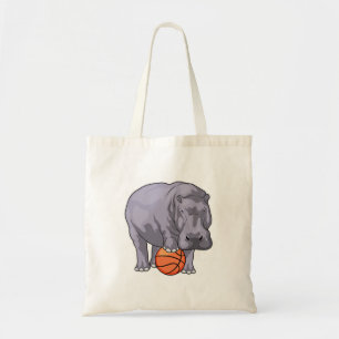 Hippo Basketball player Basketball Tote Bag