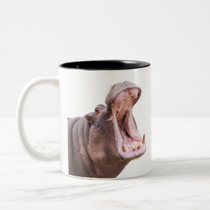 Hippo Big Mouth Two-Tone Coffee Mug