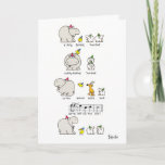 HIPPO BIRDIE CARD<br><div class="desc">A Boynton Classic. An unpretentious hippo,  birdie,  and two ewe make for what is,  rumour has it,  the bestselling birthday card ever. Over ten million copies sold. (!)</div>