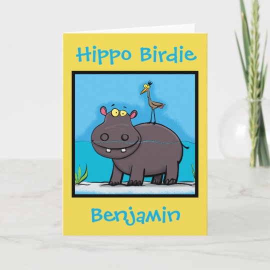 Hippo, Birdie, Two Ewes! Birthday Card | Zazzle.co.uk