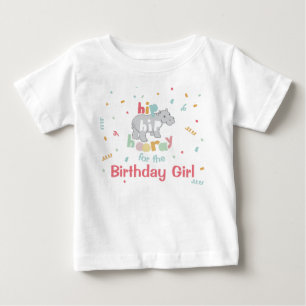 Hippo Birthday Party Hippo Hippopotamus Party Baby T-Shirt