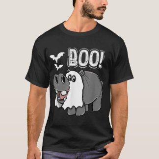 Hippo Boo Halloween Costume Men Women Kids T-Shirt