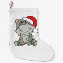 Hippo Christmas Winter Animals Hippos