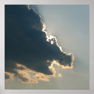 Hippo Cloud Canvas Print