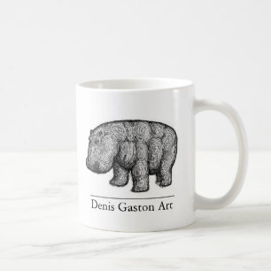 Hippo Coffee Mug from Denis Gaston Art