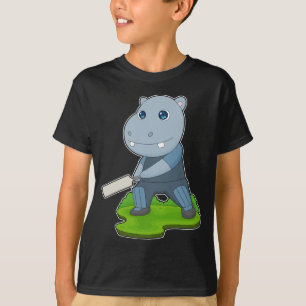 Hippo Cricket Cricket bat T-Shirt