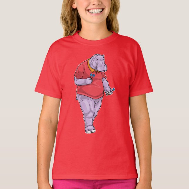 Hippo Darts Dart T-Shirt (Front)