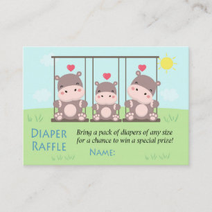 Hippo Diaper Raffle Tickets