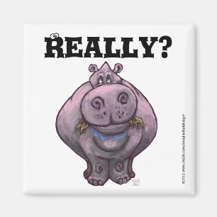 Hippo Diet Reminder Magnet
