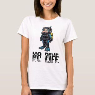 Hippo diver underwater Scuba Diving  T-Shirt