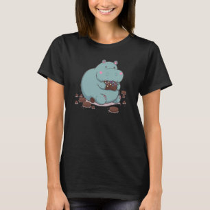 Hippo eating Chocolate 2 T-Shirt