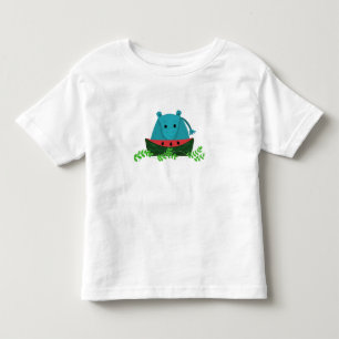 Hippo Eating Watermelon Toddler T-Shirt