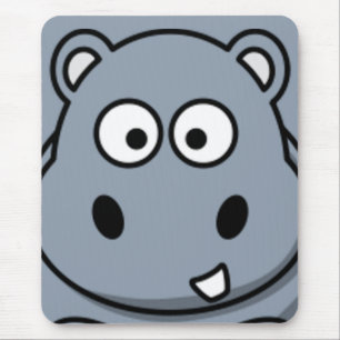 Hippo Face Mouse Mat