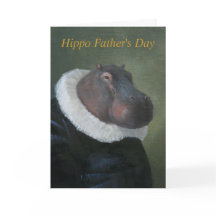 Hippo Father's Day Greeting Card