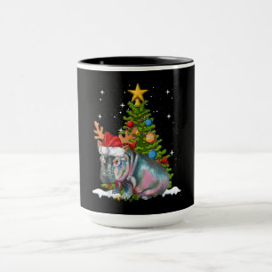 Hippo Fiona Christmas Tree Hippopotamus Mug