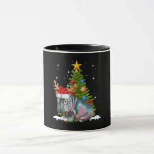 Hippo Fiona Christmas Tree Hippopotamus Mug