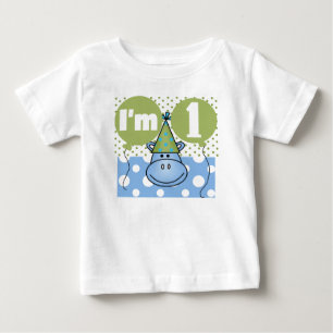 Hippo First Birthday Baby T-Shirt
