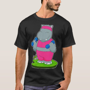 Hippo Fitness Dumbbells T-Shirt