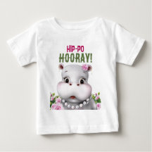 Hippo Floral Girl Birthday