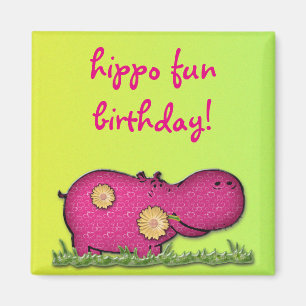 hippo fun magnet
