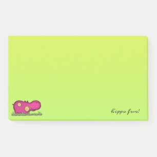 hippo fun post-it notes