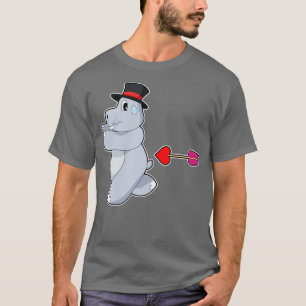 Hippo Groom Love arrow Wedding T-Shirt
