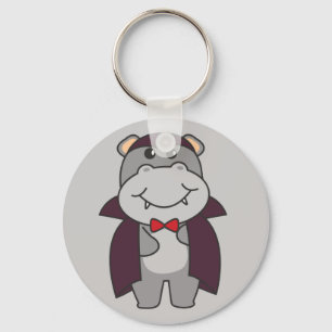 Hippo Halloween Cute Devil Vampire Costume Keychai Key Ring