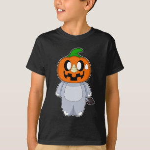 Hippo Halloween Pumpkin T-Shirt