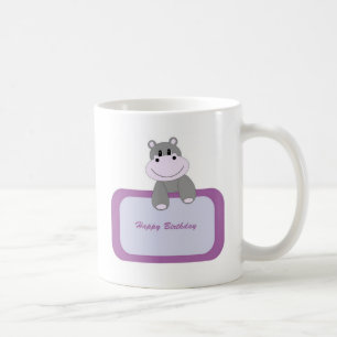 Hippo Happy Birthday Coffee Mug