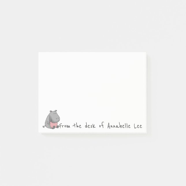 Hippo Helper Post-it Notes (Front)