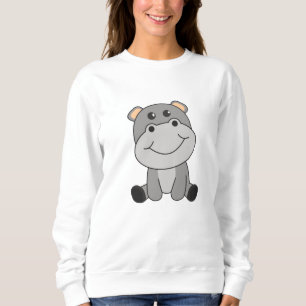 Hippo Hippo Cute Animals For Kids Hippos Sweatshirt